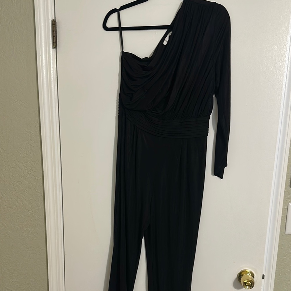 One-Shoulder Black Jumpsuit